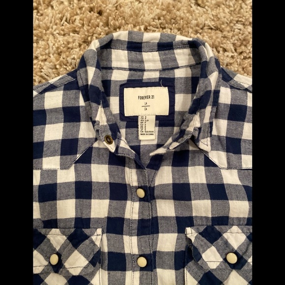 FOREVER 21 women’s flannel shirt/ size S - Picture 2 of 7